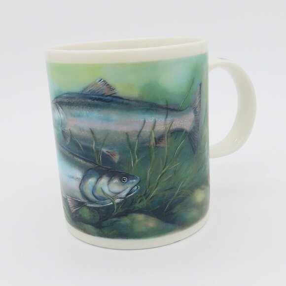 Starbucks Steelhead Bass Trout Fish Vintage Ceramic Coffee Tea Mug Cup - Picture 1 of 8